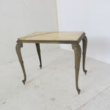 Regency marble and brass side table, 1950s