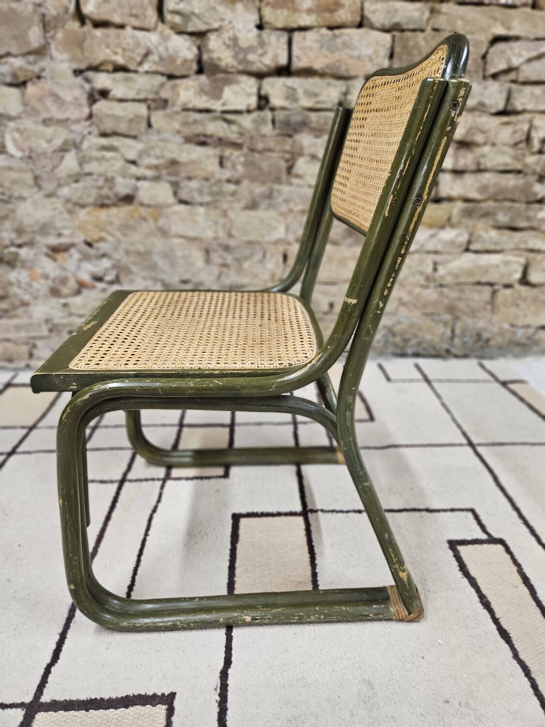 Chaise bambou canage style Breuer 1980"