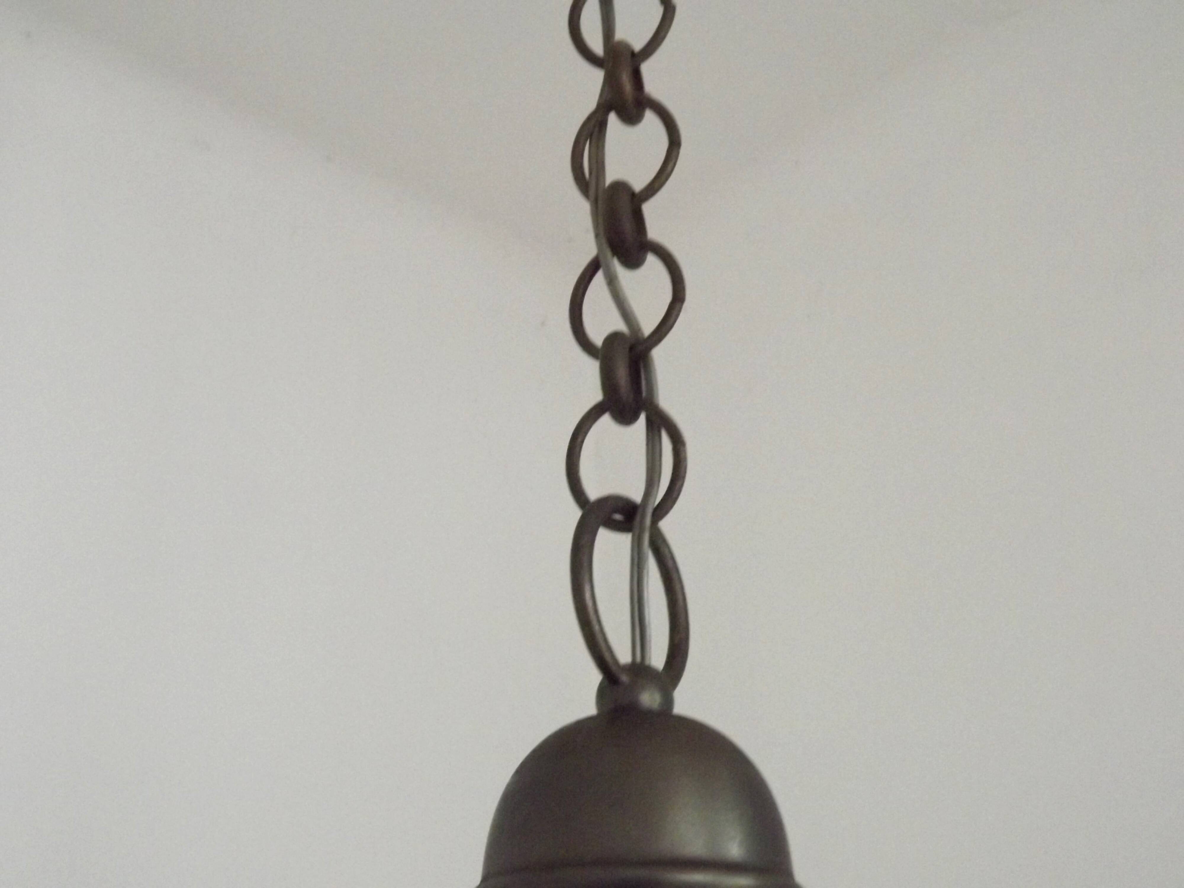 Five-light Flemish chandelier in silver-plated metal 5181