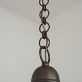 French Vintage Silver Metal 5 Light Flemish Chandelier Red Drips 5181