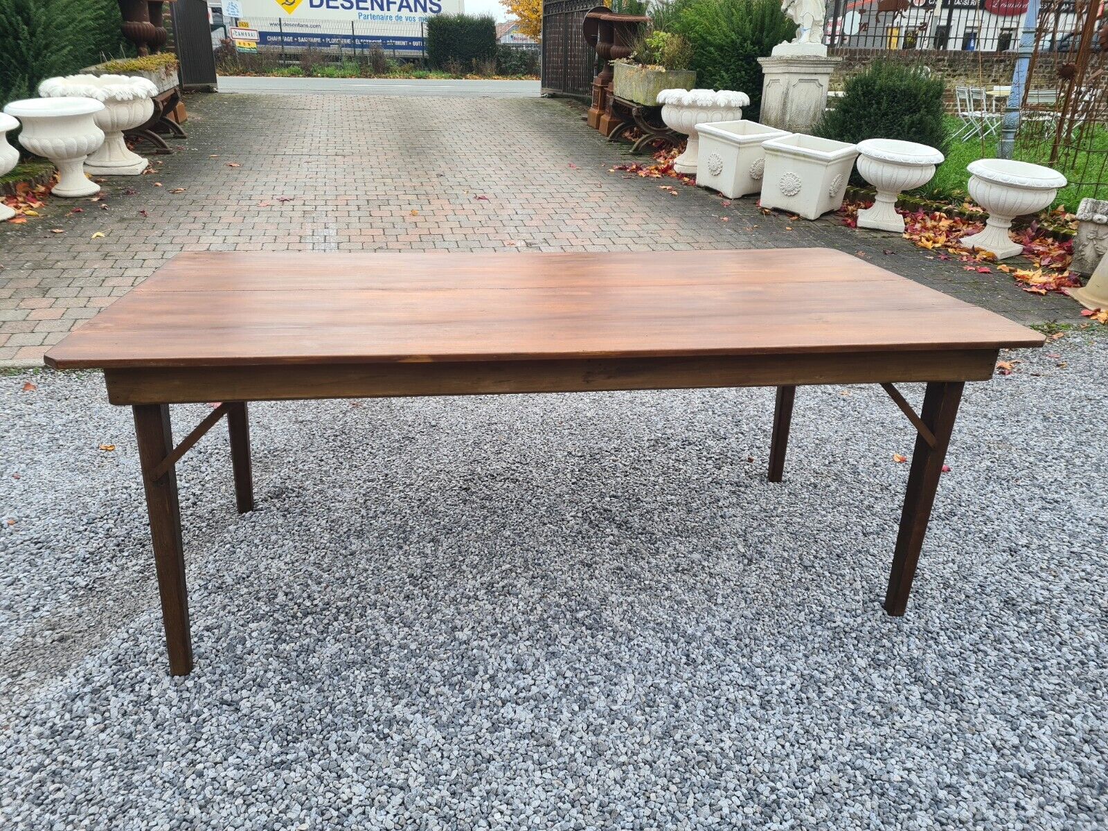 Oak folding table