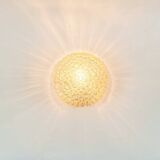 Pair of Mid Century Bubble Glass Wall Lamps By H. Tynell For Limburg, 1970s