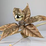 Wall lamp with three flowers by Willy Daro, Belgium, 1970s