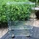 Meuble plexiglas vintage 1980 a roulettes