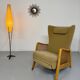 Vintage wingback recliner in Scandinavian design from the 1960s.