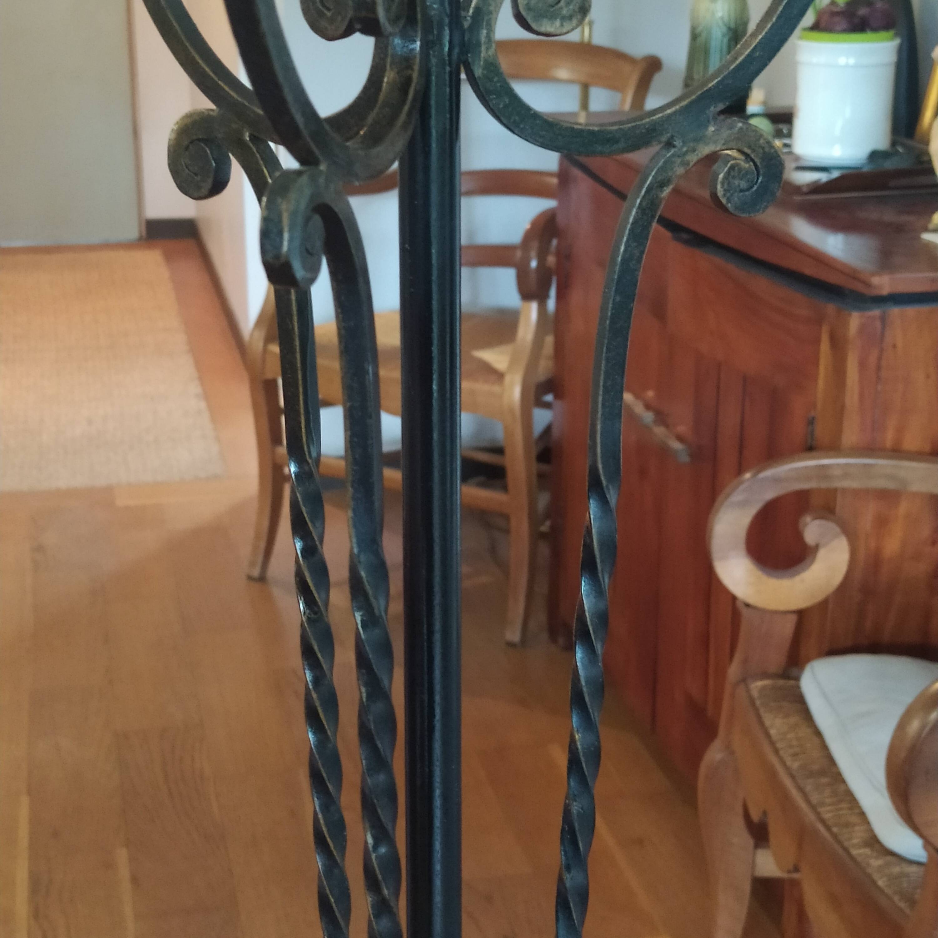 1950 wrought iron lampshade