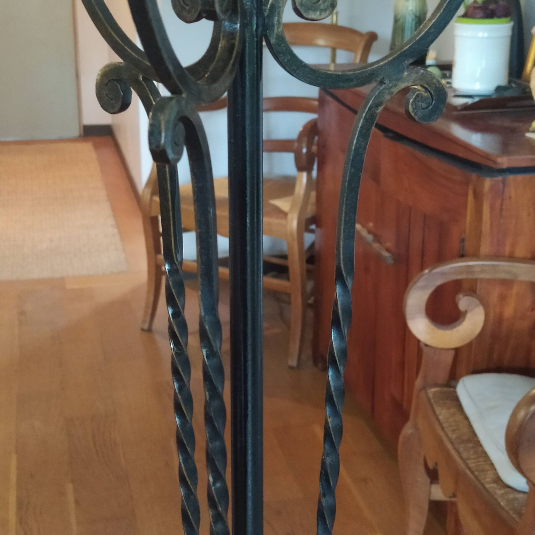 1950 wrought iron lampshade