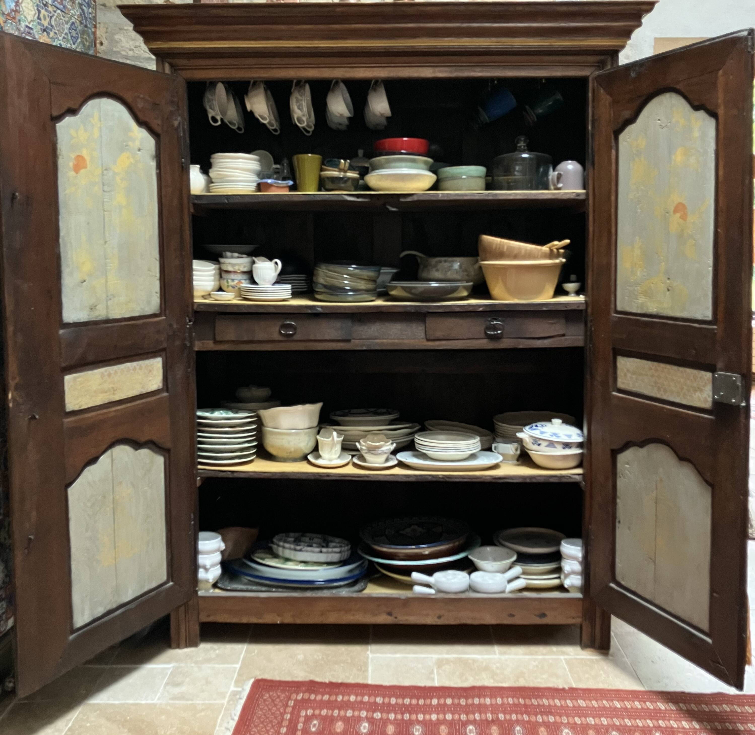 Beautiful decorated wardrobe