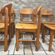 Set of 6 Rainer Daumiller chairs in solid pine – 1970s