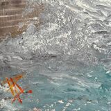 Tableau marine huile sur toile de robert lesselin