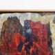 Jozef Mees, Large Abstract Oil on Board 1966