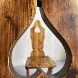 Set of 6 Savoyard chairs, 1950