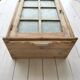 Meuble mural  armoire vitré en bois  50’s