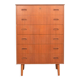 Mid-century danish teak chest of drawers, 1960