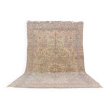 Flower Design Vintage Floor Handknotted Rug sku698