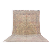 Flower Design Vintage Floor Handknotted Rug sku698