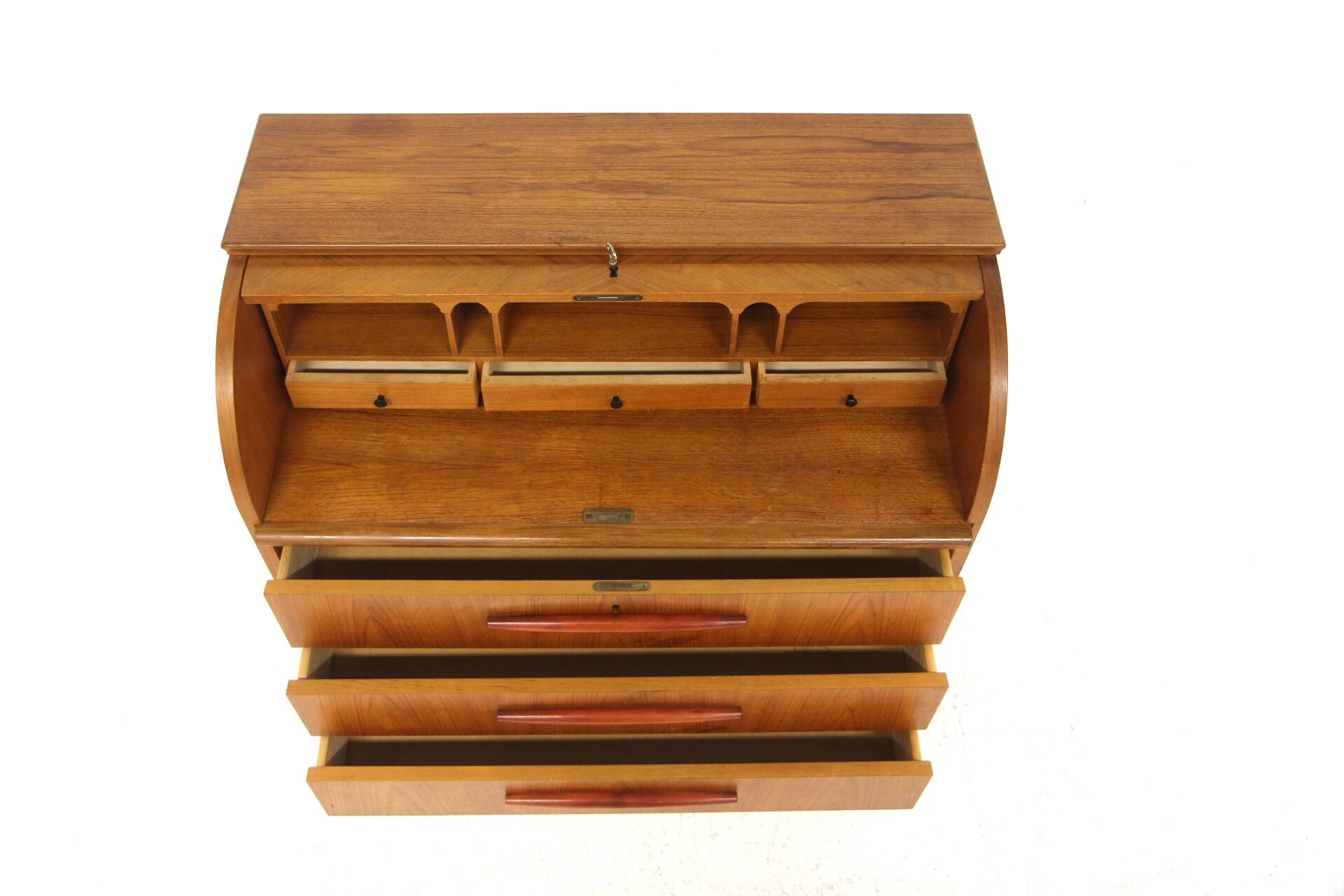 Scandinavian teak secretary, Bröderna Gustafssons, Sweden, 1950