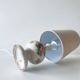 Ceramic lamp floral decoration