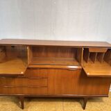 Mid Century Retro Vintage Teak Sideboard 1960 Bureau Flap + Cocktail Bar