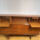 Mid Century Retro Vintage Teak Sideboard 1960 Bureau Flap + Cocktail Bar