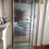 Lot gilded showcases and wood 70s