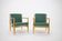 Ensemble de deux fauteuils à bras en ton de 1960, Tchécoslovaquie