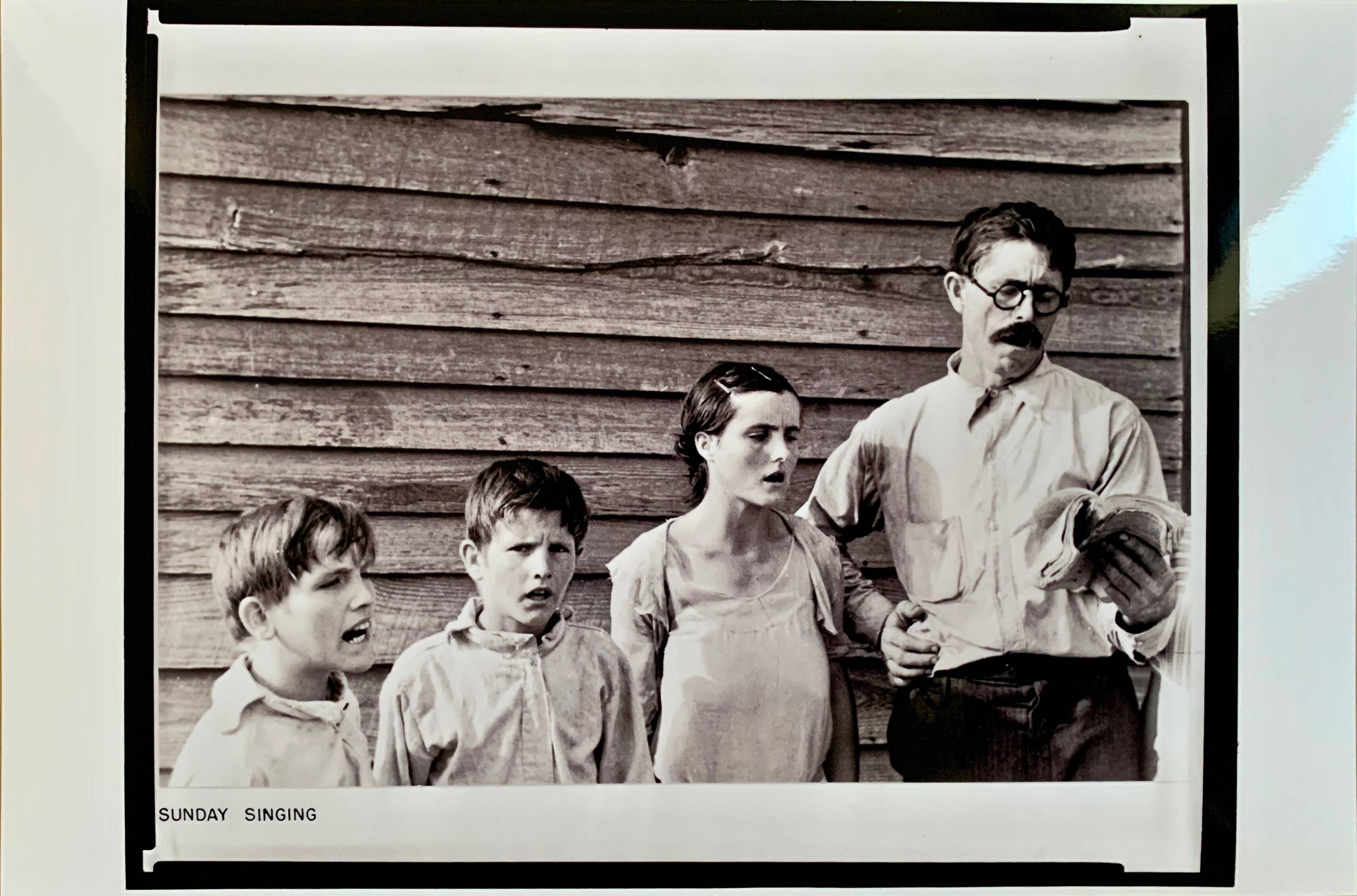 Black and White Art Photograph — “Sunday Song, Alabama 1935”
