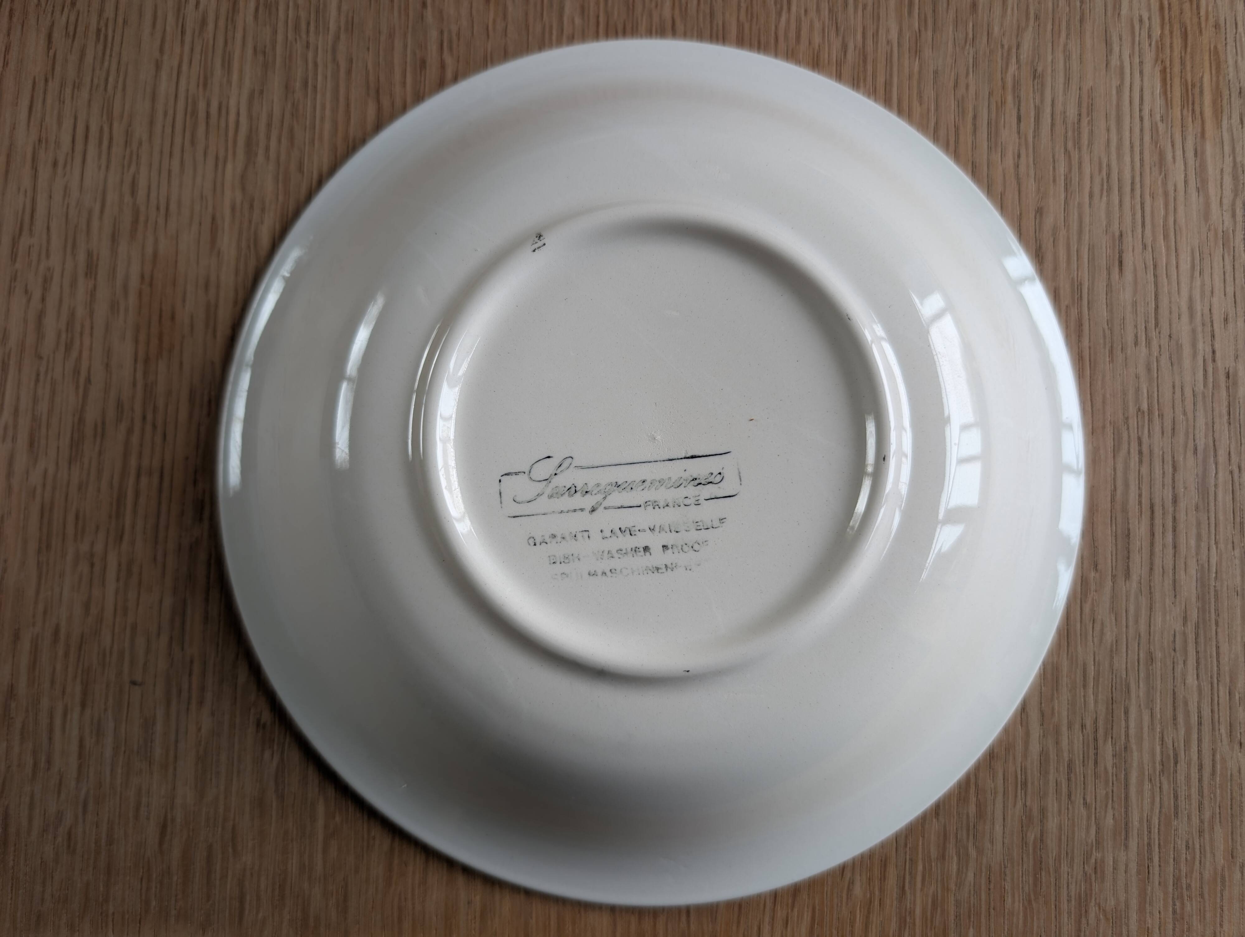 5 deep plates Sarreguemines