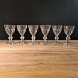 Harcourt service white wine glasses Baccarat