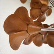Lampadaire en orme motifs « fleurs », années 70