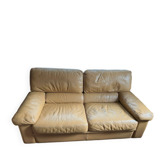 Swann sofa Model Merida brown leather