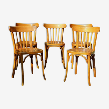 Set 5 chaises bistrot Baumann n°108