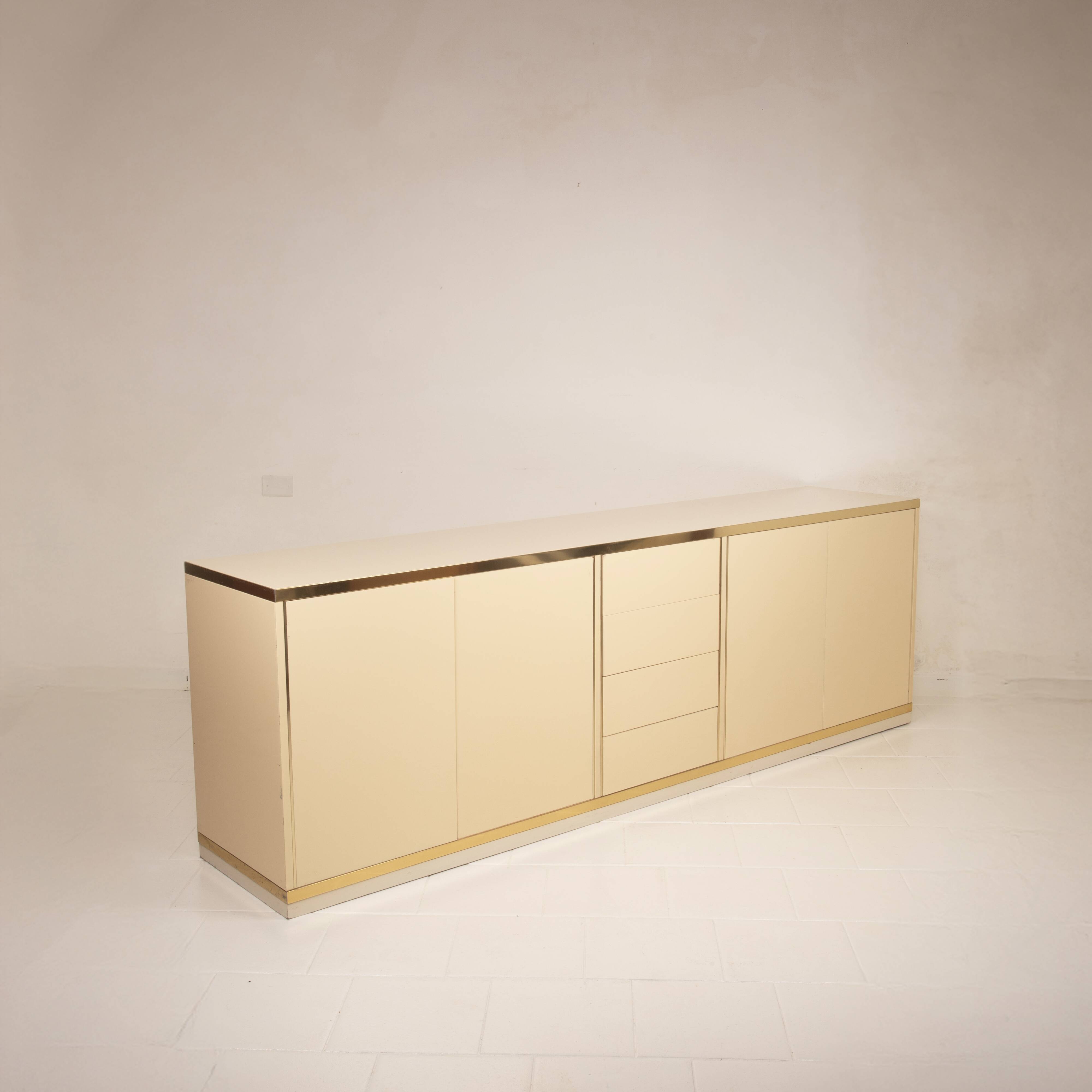 Willy Rizzo Hollywood Regency Sideboard for Mario Sabot 1970