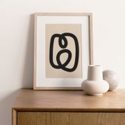 Original collage on dated and signed paper, abstract illustration