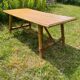 Table basse vintage en rotin