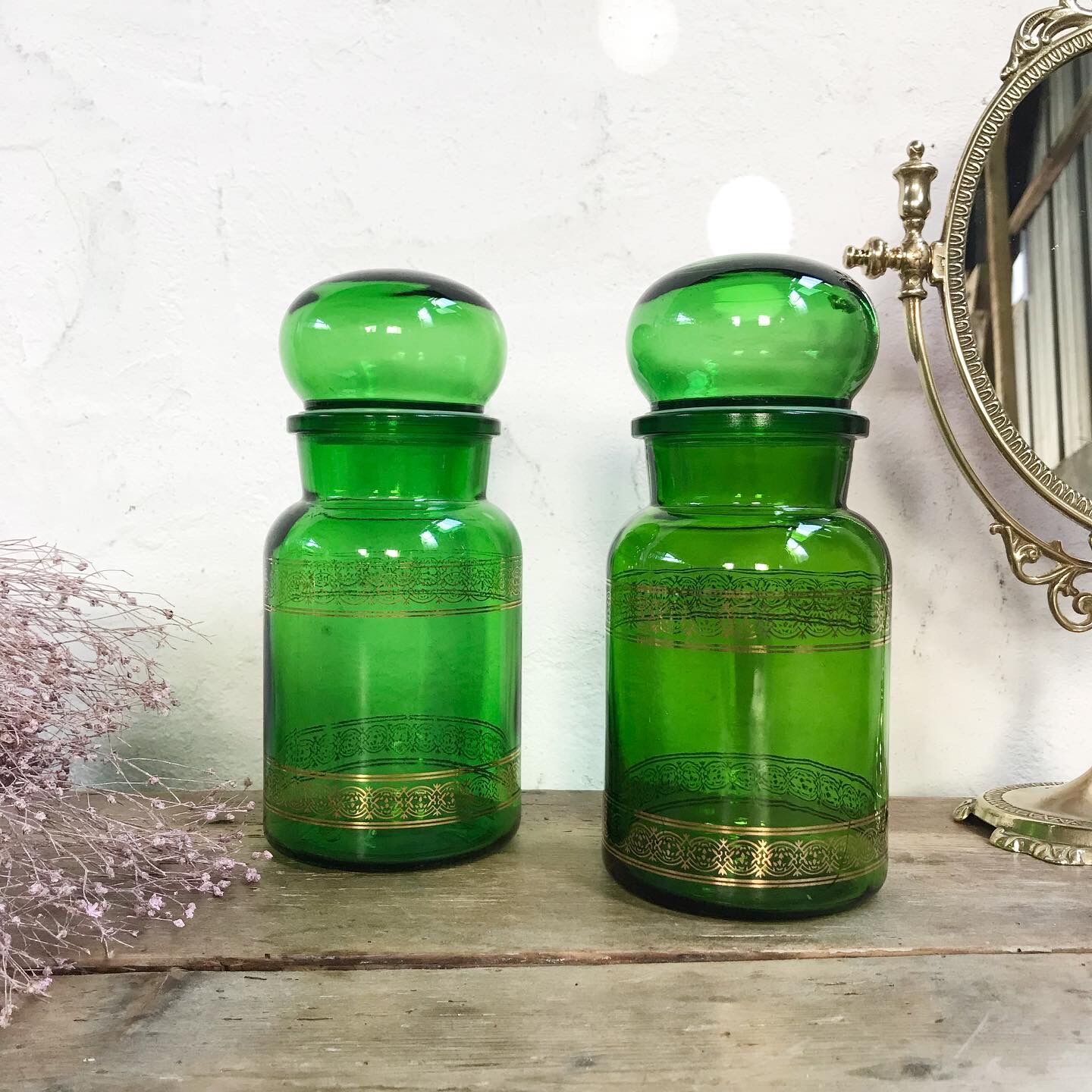 Pair of apothecary jars