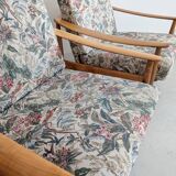Set of 2 floral print lounge chairs by Carl Straub for Goldfeder 1960s