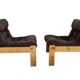 Vintage lounge chair pair "Neapel" – circa 1960, 100% cotton fabric