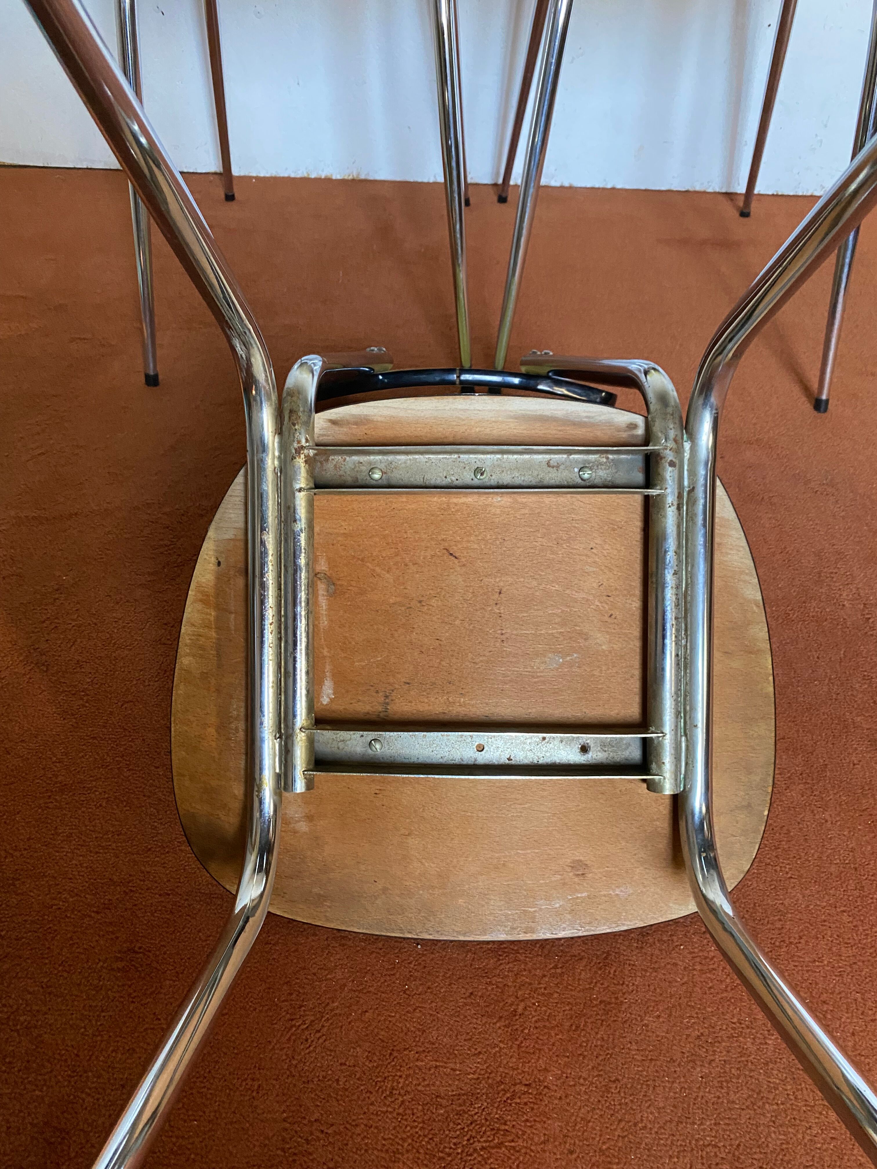Yellow formica chairs