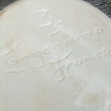 Glazed ceramic dinette from the Longchamp earthenware factory France vintage 60s abstract decor