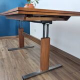 Vintage height-adjustable coffee table