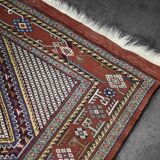 Vintage Hand-Woven Oriental Shiraz Rug, 1960s