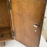 Art Deco Style Oak Wall Cabinet, Circa 1940's