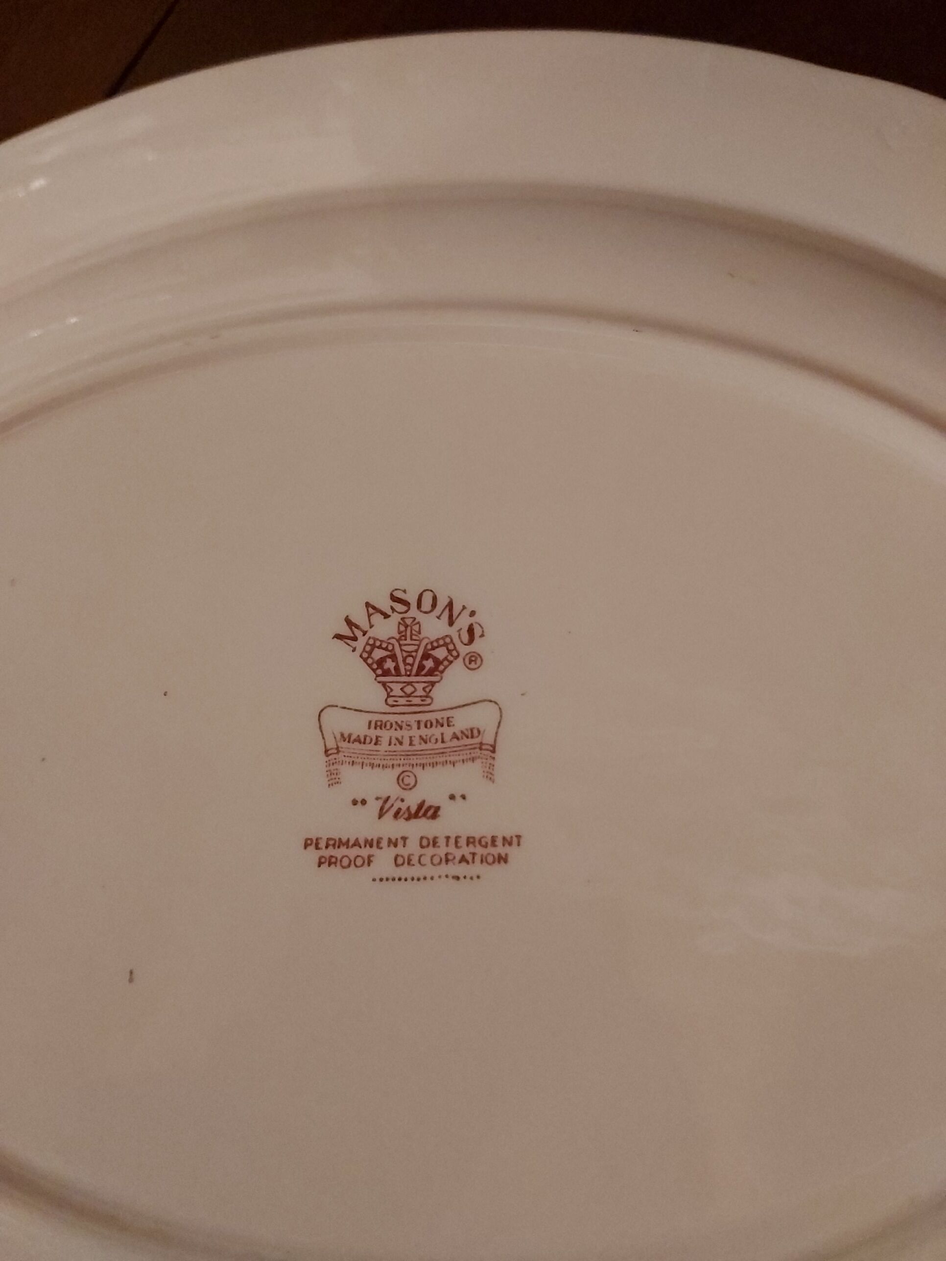 Plat plateau Mason's Ironstone Vista