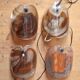 Set of 2 glassplattelampet wall sconces by Per Lütken for Holmegaard, Denmark 1970's