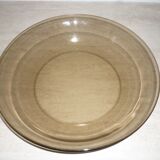 Large smoked glass dish 27.5 cm