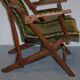 Pair of Victorian military folding chairs