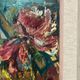 Original Swedish Oil on Panel – "Pink Flower" by Owe Wessbohn – Signed – Vintage and Framed – 69 × 51 cm (27.2" × 20.1")
