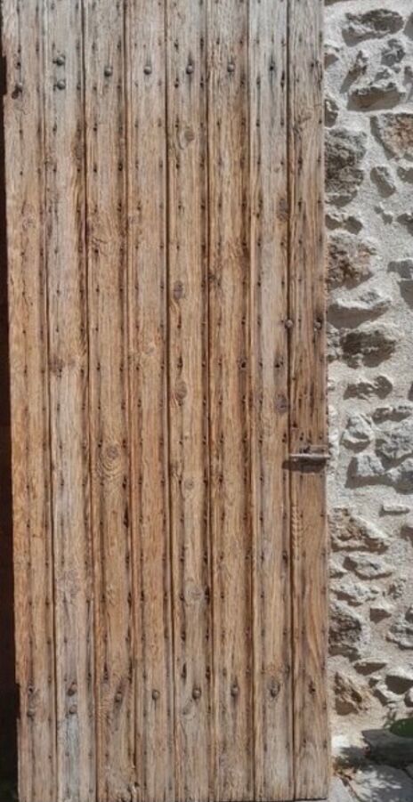 Old wooden barn doors