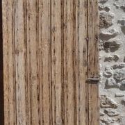 Old wooden barn doors